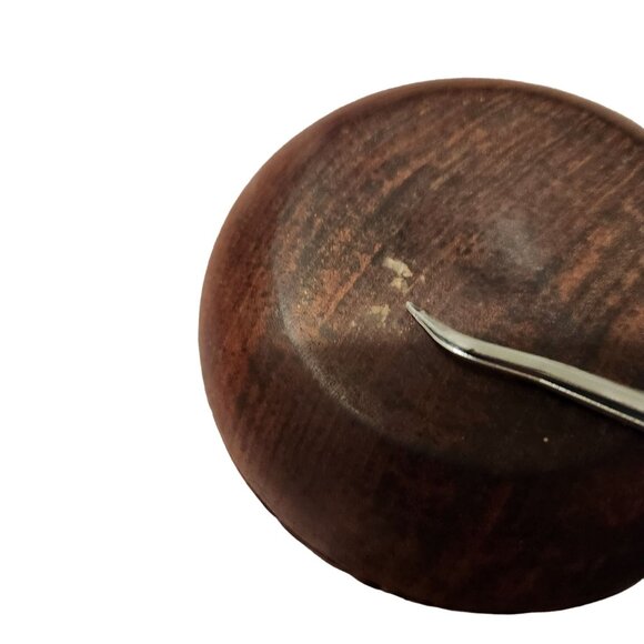 Handmade Vintage Carved Wooden Trinket Box With Lid Floral Design 3.5 Inch Heigh - Picture 13 of 14